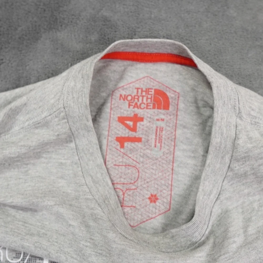 The North Face‎ RU14 Sochi 2014 Olympic Flag Shirt Mens Medium Gray Map Tee